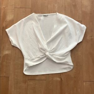 Zara white top